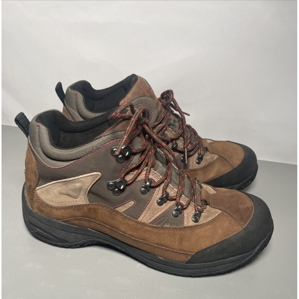 Dunham Cloud Brown Leather Hiking Boots Men's Size 10.5